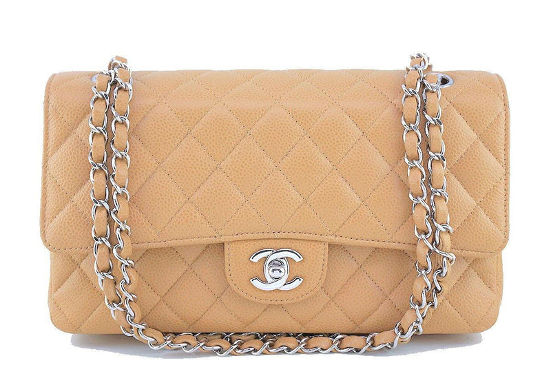 Chanel Beige Caviar Medium Classic 2.55 Double Flap Bag – Boutique Patina