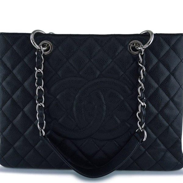 Chanel Black Caviar Classic Grand Shopper Tote GST Shopping Bag SHW – Boutique  Patina