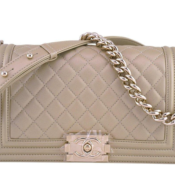 NWT Chanel Gold Caviar Medium Classic Boy Flap Bag – Boutique Patina