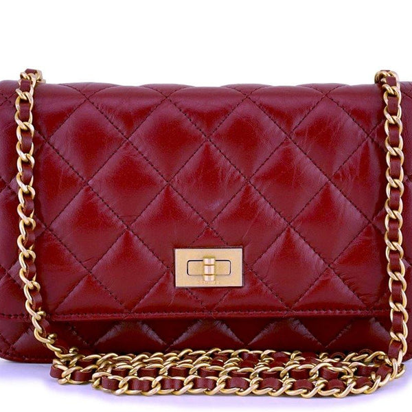 NIB 18P Chanel Red Classic Reissue WOC Wallet on Chain Bag – Boutique Patina