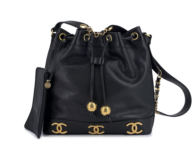 Chanel Black Vintage Caviar Shoulder Bag