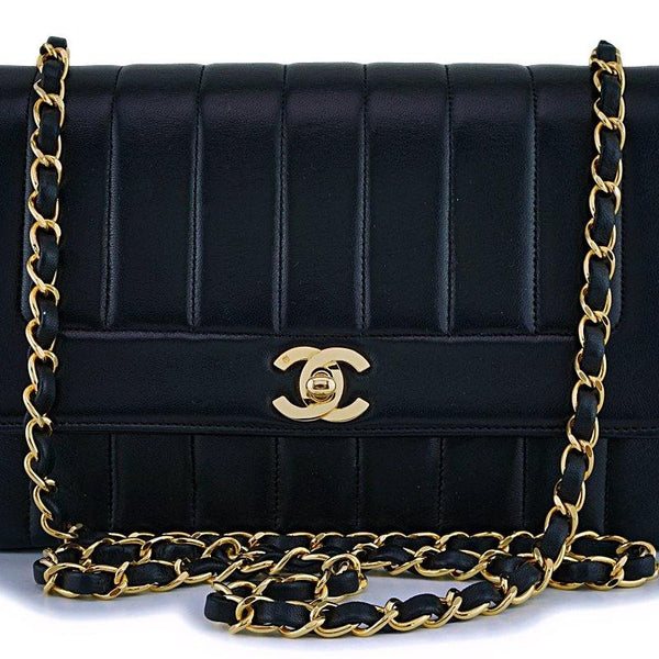 Chanel Vintage 1995 Black Lambskin Classic Flap Camera Case Bag 24k GH –  Boutique Patina