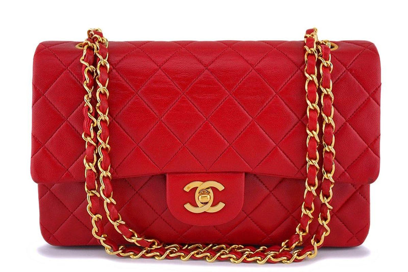 Chanel Red Jersey Medium Classic Double Flap Bag 24k GHW – Boutique Patina