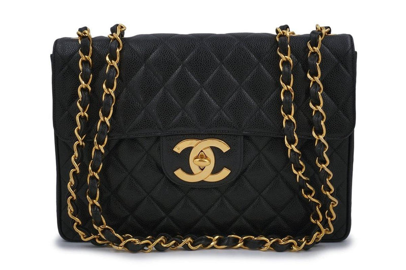 Chanel // Black GST Quilted Caviar Leather Tote Bag – VSP Consignment