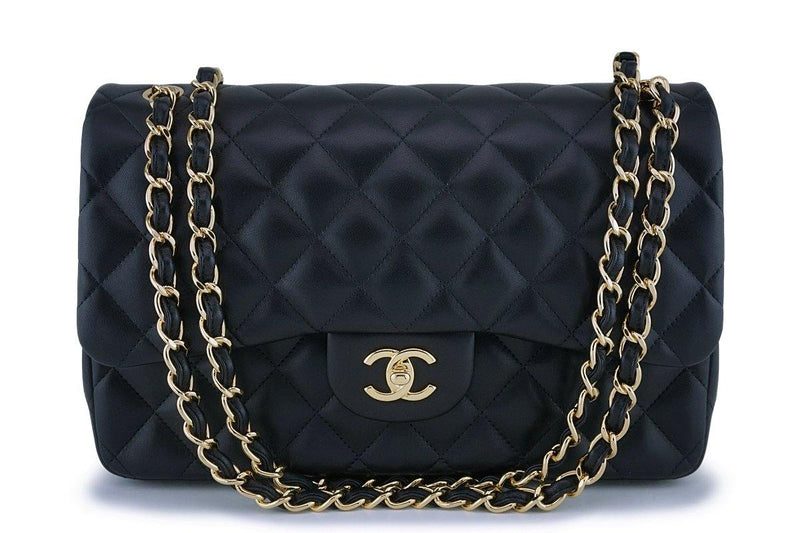 Chanel Black Lambskin Large Classic Trendy CC Flap Bag GHW – Boutique Patina