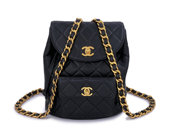 24k Gold Vintage Chanel Duma Backpack Chanel Vintage CC Duma Backpack Beige Lambskin 24K Gold  main image 4