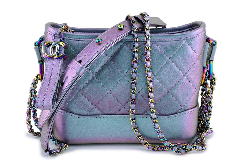 Chanel Iridescent Purple Small Gabrielle Hobo Bag - Boutique Patina