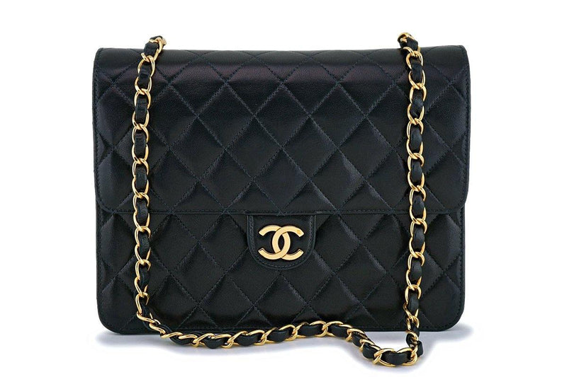 Chanel Vintage Black Timeless Convertible Clutch Classic Shoulder