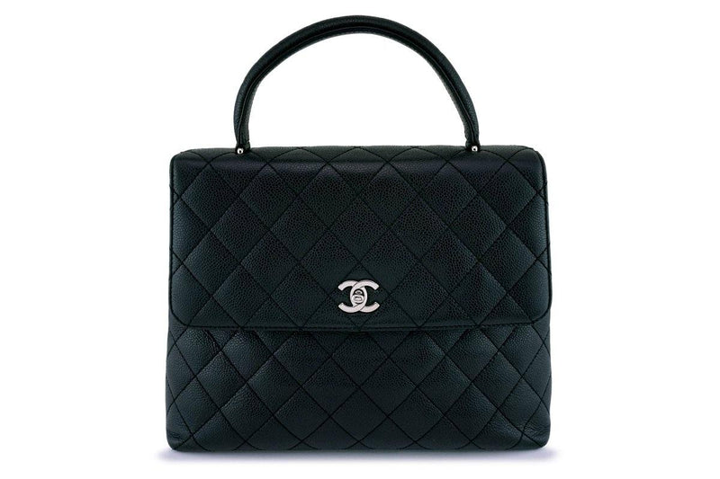 Chanel Black Caviar Classic Kelly Flap Bag SHW – Boutique Patina