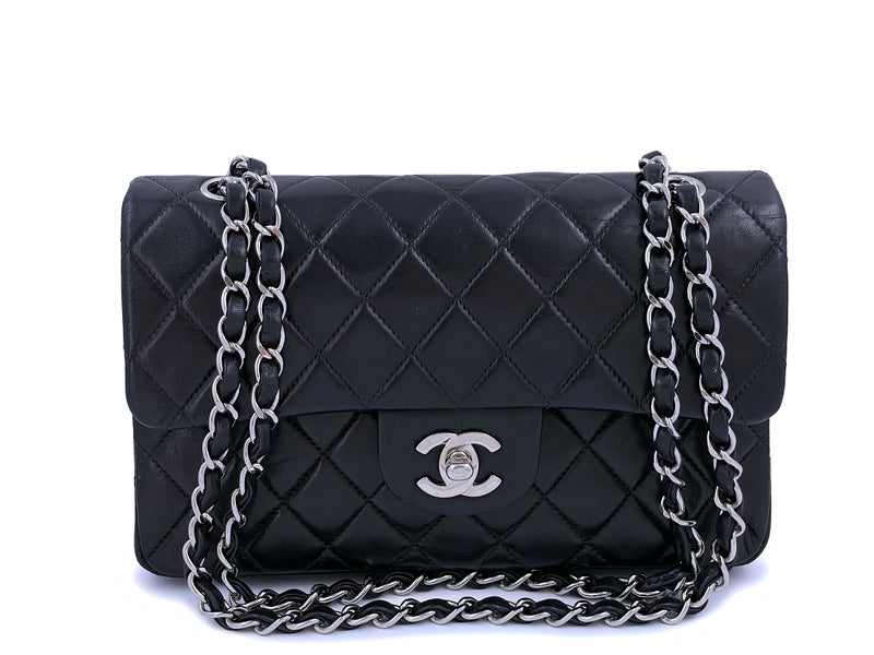 Chanel Black Small Classic Double Flap Bag Lambskin SHW - Boutique Patina