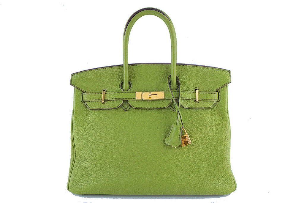 Hermes, Bags, Hermes Birkin Bag 3 Anis Green Togo Leather Gold Hardware
