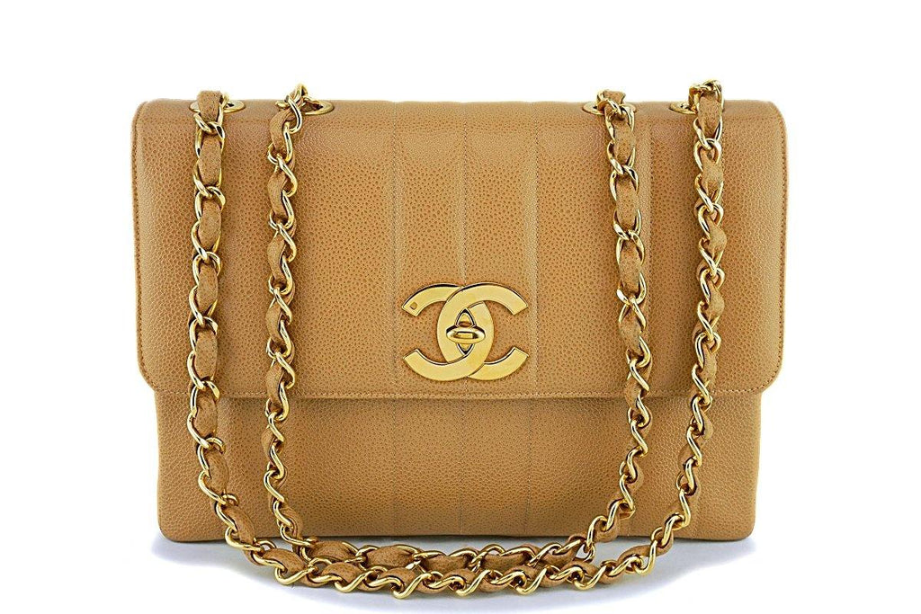 Chanel Beige Vintage Linen Canvas Jumbo Classic Flap Bag 24k GHW – Boutique  Patina