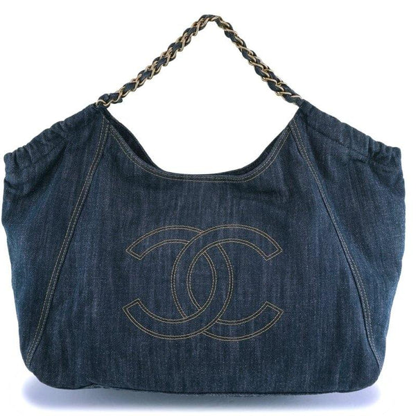 Chanel Blue Denim XL Coco Cabas Tote Chanel