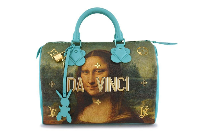 Rare Louis Vuitton Speedy 30 'Masters' Da Vinci Mona Lisa Jeff Koons B – Boutique Patina