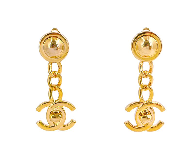 Chanel Vintage 96A Classic Turnlock Drop Earrings – Boutique Patina