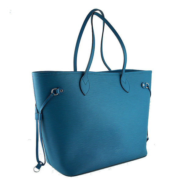 Louis Vuitton Neverfull Tote, Cyan Turquoise Blue Epi MM Bag – Boutique  Patina
