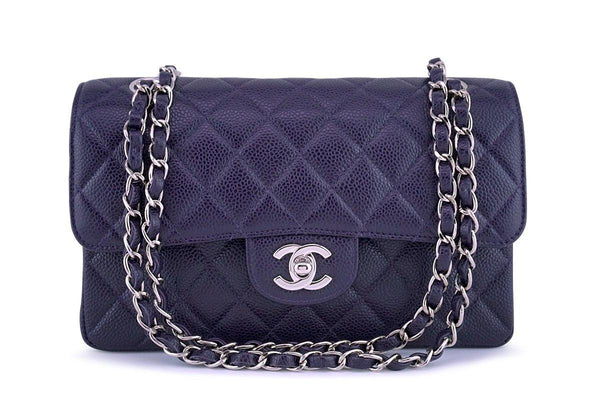 CHANEL, Bags, Chanel Purple Quilted Lambskin Classic Square Mini Flap Bag