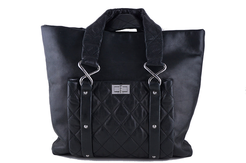 Chanel Ultrasoft Black Lambskin 8 Knots Reissue Lock Tote Bag - Boutique Patina