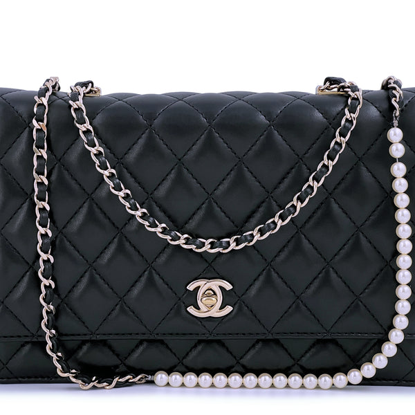 Chanel Fantasy Pearls Flap Bag Quilted Lambskin Large at 1stDibs