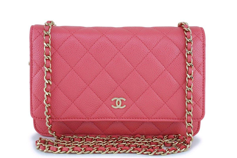 Chanel Wallet Classic Flap Caviar Leather Pink
