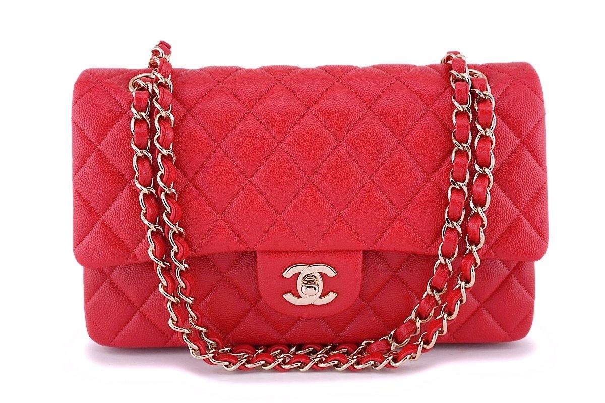 Chanel 19b red flap sale