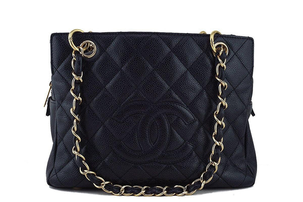 Chanel Black Caviar Quilted Timeless Shopper Tote Bag - Boutique Patina