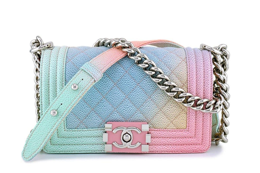 Chanel 2022 Multicolor Pastel Sequin COCO Mini Flap Bag at 1stDibs