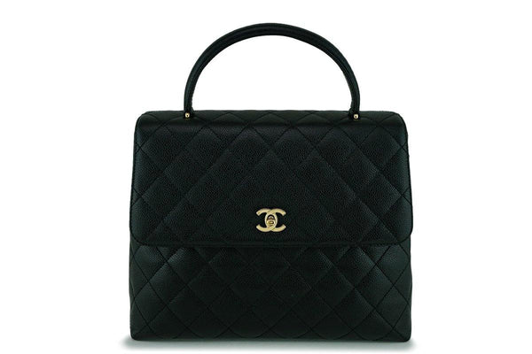 Chanel Caviar Quilted Classic Kelly Flap Bag 24K GHW - Boutique Patina