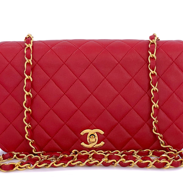 Chanel 1989 Vintage Red 20cm Mini Classic Flap Bag 24k GHW – Boutique Patina