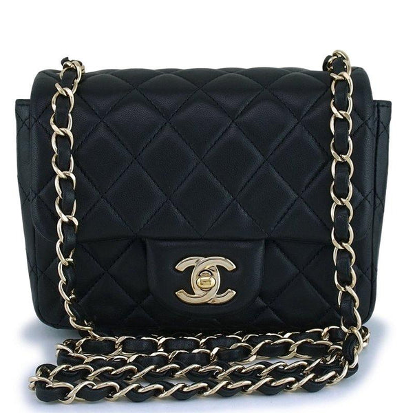 Chanel Black Square Mini Classic Flap Bag GHW – Boutique Patina