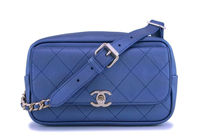 NIB 19P Chanel Blue Caviar Business Affinity Fanny Pack Waist Belt Bag –  Boutique Patina