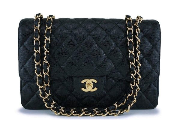 NIB 19S Chanel Iridescent Green Caviar Small Classic Double Flap Bag G –  Boutique Patina