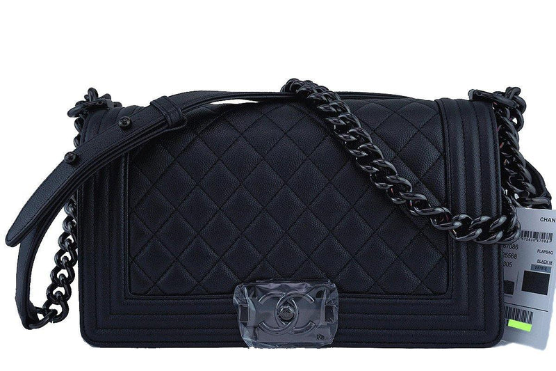 CHANEL, Bags, Brand New Chanel Classic Double Flap Medium Caviar Ghw  Medium Large Gold Nib