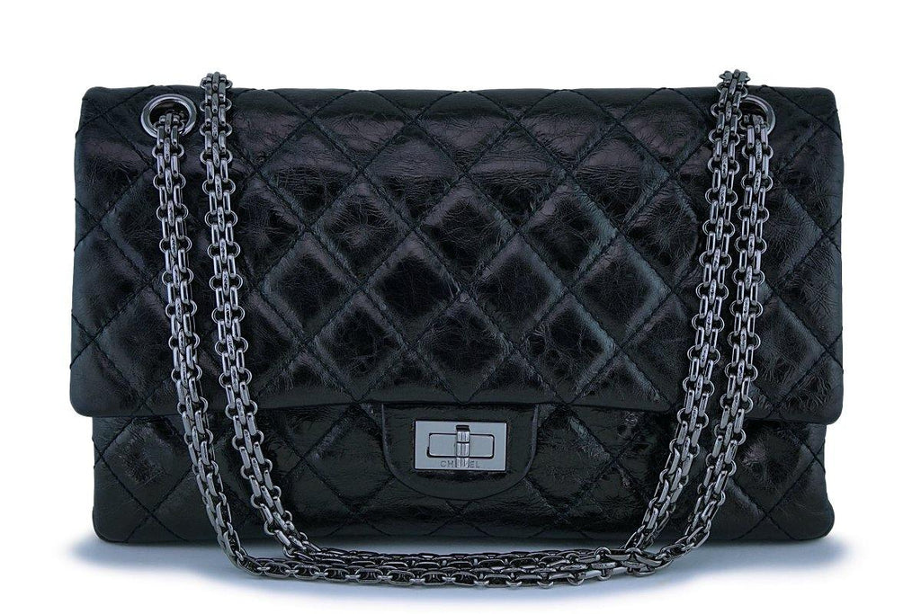 Chanel Black Metallic 226 Medium Reissue 2.55 Classic Double Flap Bag –  Boutique Patina