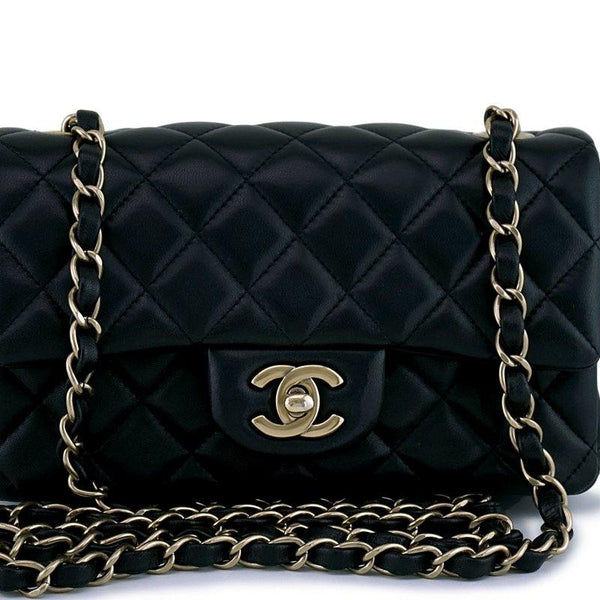 Chanel Black Classic Quilted Rectangular Mini Flap Bag – Boutique