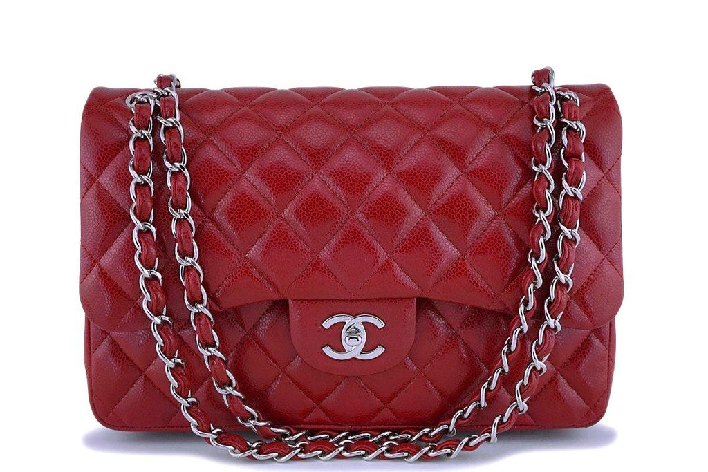 Chanel Classic Jumbo Double Flap Bag - Red Shoulder Bags, Handbags
