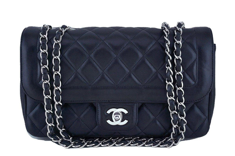 Chanel Black Lambskin Classic Quilted Flap Bag - Boutique Patina