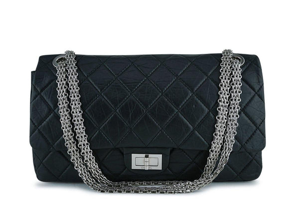 Chanel Black Rare Lagerfeld 227 Reissue Classic 2.55 Flap Bag - Boutique Patina