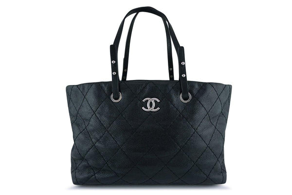 Chanel Black On the Road Large Quilted Classic Tote Bag - Boutique Patina