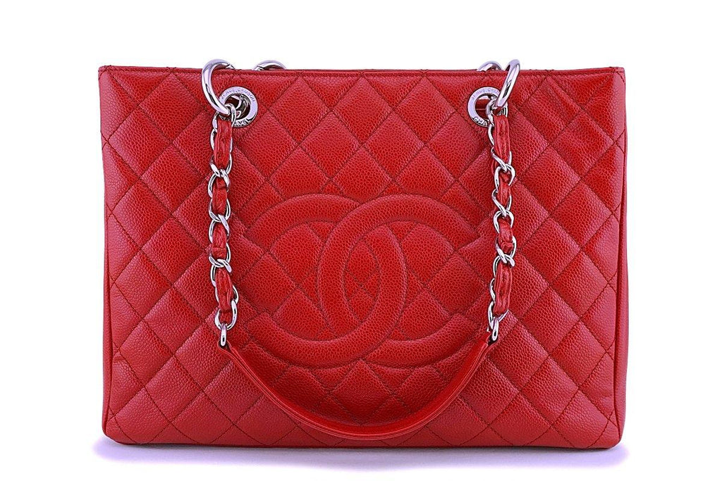 Chanel Red Caviar Classic Grand Shopper Tote GST Bag SHW – Boutique Patina