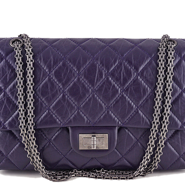 Chanel Reissue 227 Jumbo Flap, Dark Purple 2.55 Classic Bag