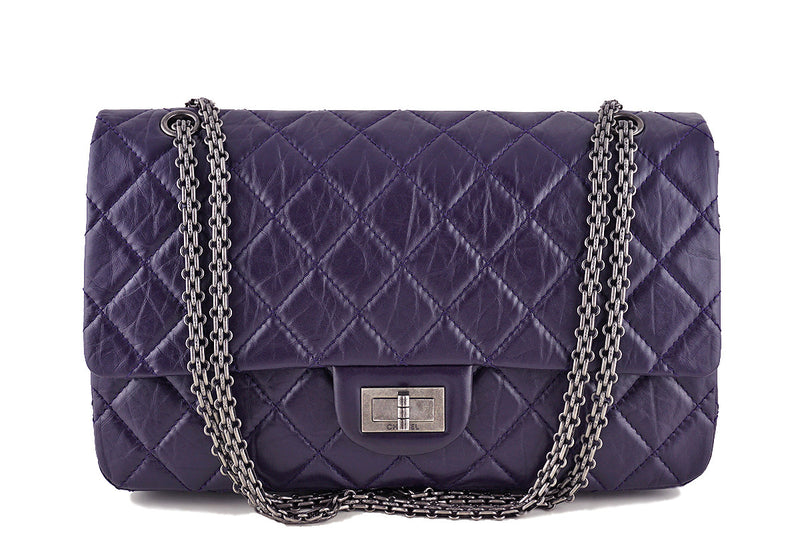 Chanel Reissue 227 Jumbo Flap, Dark Purple 2.55 Classic Bag