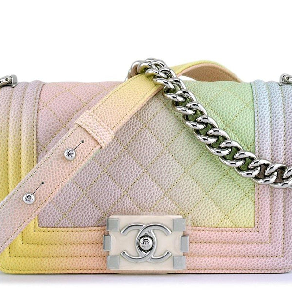 Chanel rainbow boy on sale bag