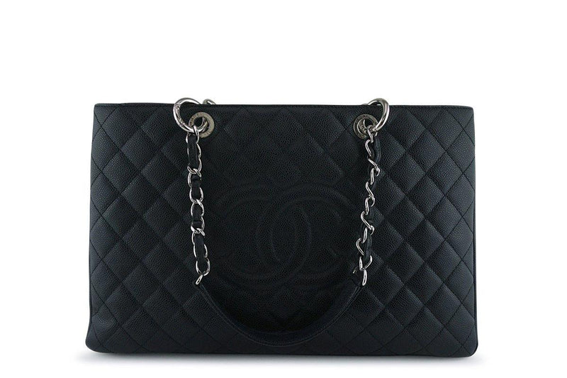 Chanel Black XL Large Grand Shopper Tote GST Bag - Boutique Patina
