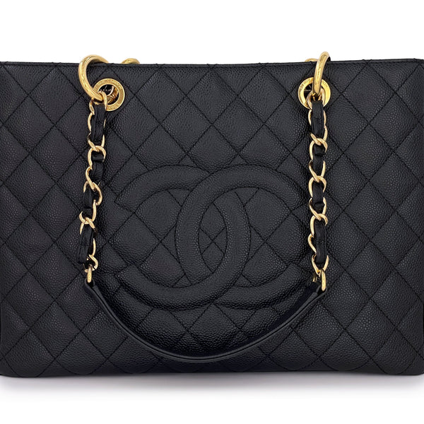 Chanel Black Caviar XL GST Grand Shopper Shopping Tote Bag SHW – Boutique  Patina