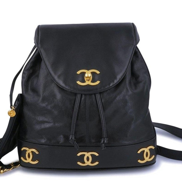 Chanel Vintage Black Classic Soft Calfskin Backpack Bag 24k GHW – Boutique  Patina