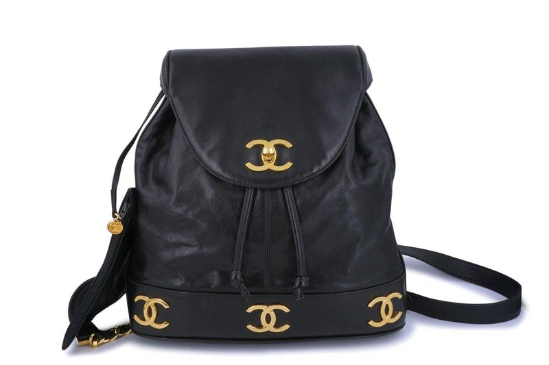 Rare Chanel Vintage Black XXL Classic Flap Clutch Bag 24k GHW Lambskin – Boutique  Patina