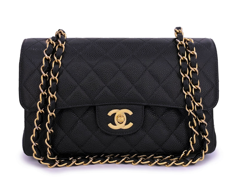 Authentic Chanel RARE Black 1990s Vintage Quilted Satin Micro Flap