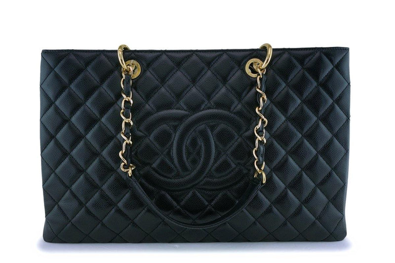 Chanel Black Caviar Grand Shopper Tote XL GST Bag GHW - Boutique Patina