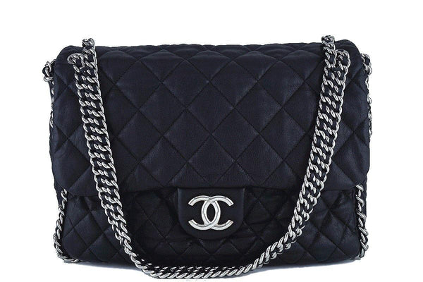Chanel Ultimate Stitch Flap Bag Multicolor Quilted Jersey Medium